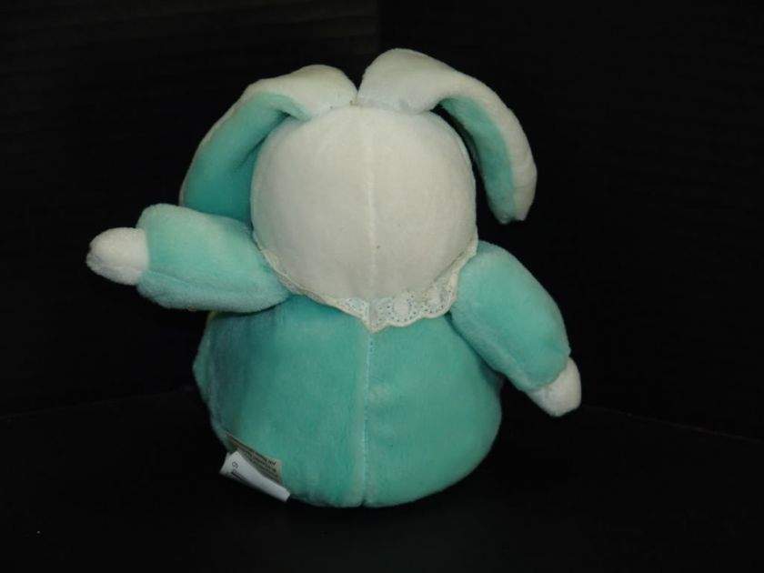  MY FIRST EASTER BUNNY RABBIT PLUSH GREEN LOVEY  