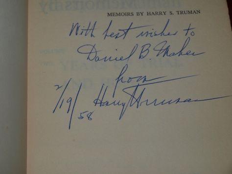 Harry Truman SIGNED 1st EDITION 2 Vol Set JIMMMY HOFFA  
