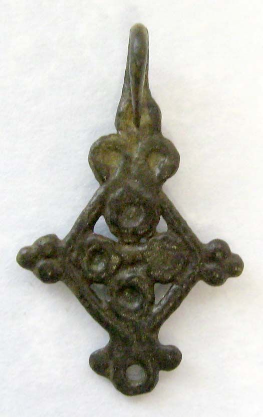 DARK AGES BYZANTINE BRONZE CROSS c.7TH CENTURY AD  C9  