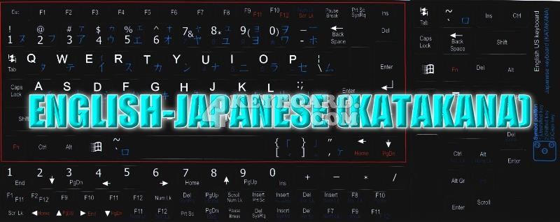 These Japanese Katakana   English keyboard stickers can be both 
