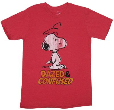 Dazed and Confused   Snoopy   Peanuts Sheer T shirt  