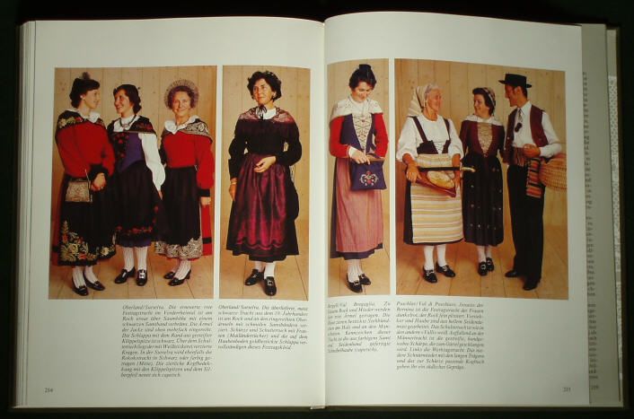 BOOK Swiss Folk Costume ethnic fashion history art Alps  