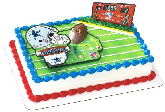 NFL FOOTBALL DALLAS COWBOYS BIRTHDAY PARTY CAKE TOPPER DECORATION 