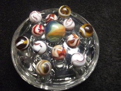 13 BEAUTIFUL OLD, VINTAGE & ANTIQUE MARBLES LOT#SG 120  