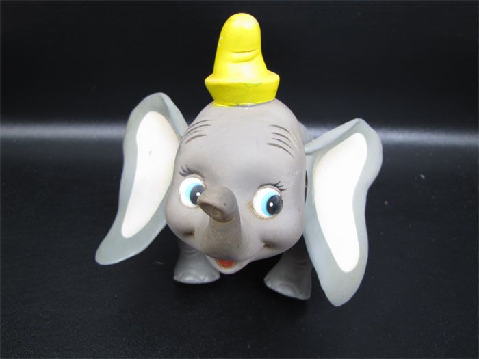 Vintage Disney Poseable Dumbo Rubber Figure Dakin  