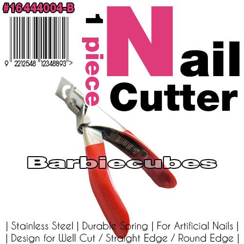 Stainless Steel Artificial Acrylic False Nail Tips Edge Cutter Clipper 