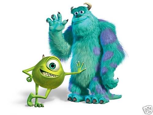MONSTERS INC MIKE & SULLY IRON ON T SHIRT TRANSFER  