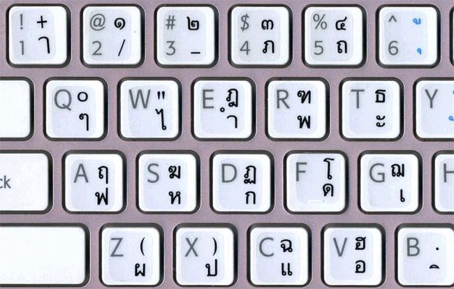 Thai Keyboard Sticker 5 Various Color  