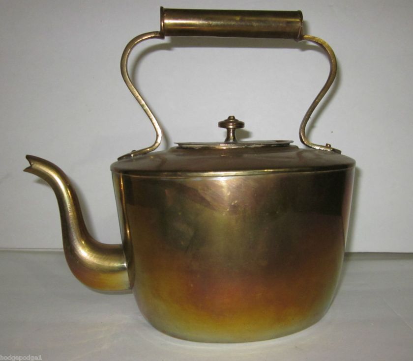 VINTAGE COPPER BRASS TEA KETTLE HANDMADE??   