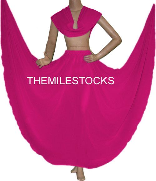 TMS Multi Skirt Veil Belly Dance TRIBAL Costume Dress  