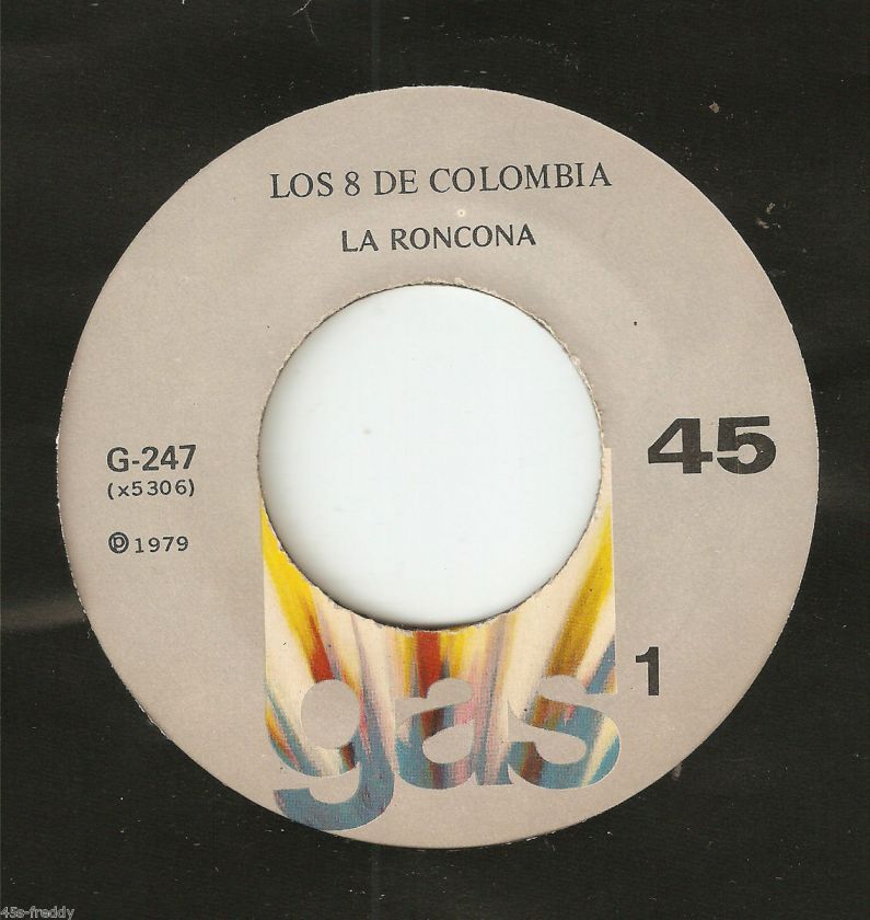 Los 8 De Columbia 45 La Roncona / Cuerpo Cobarde (Latin) VG++  